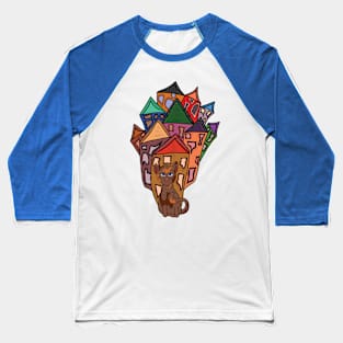 Cat In The City Baseball T-Shirt